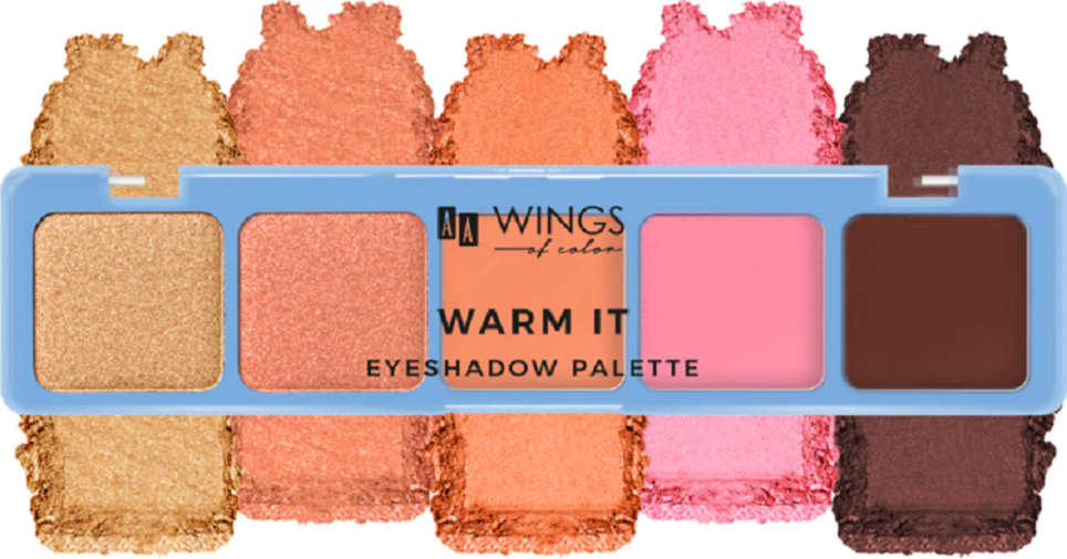 AA Wings Of Color Warm It Eyeshadow Palette Paleta Cieni Do Powiek