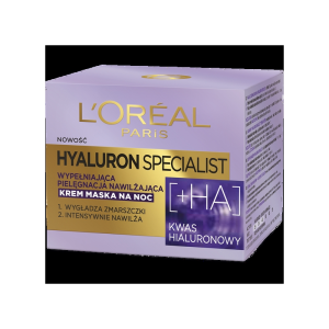 L'Oreal Paris Hyaluron Specialist, Replumping Moisturizing Night Cream/Mask (Wypełniająca pielęgnacja nawilżająca, krem/maska na noc) - opinie | zdjęcie do recenzji od karzuch