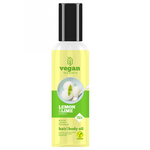 Vegan Hair Desserts, Lemon & Lime, Hair and Body Oil (Olejek do włosów i ciała)