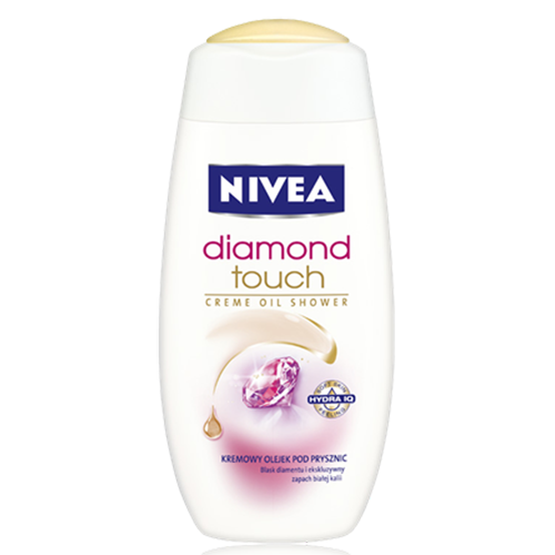 Nivea, Diamond Touch Creme Oil, Kremowy olejek pod prysznic o zapachu białych kalii (stara wersja)