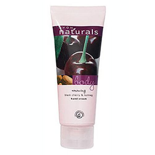 Avon, Naturals, Black Cherry & Nutmeg, Renewing Hand Cream (Regenerujący krem do rąk `Czereśnia i gałka muszkatołowa`)