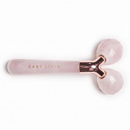 Easy Livin', 3D Lift Beauty Roller (Roller z dwoma głowicami z różowego kwarcu)