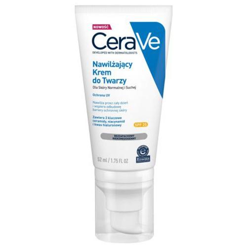 CeraVe, Nawilżający krem do twarzy dla skóry normalnej i suchej SPF 25