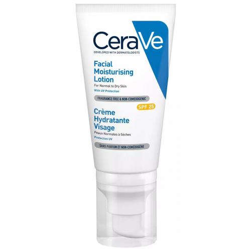 CeraVe, Nawilżający krem do twarzy dla skóry normalnej i suchej SPF 25