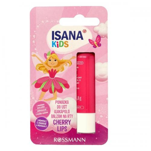 Isana, Kids, Cherry Lips (Pomadka do ust `Wiśniowa` (nowa wersja))