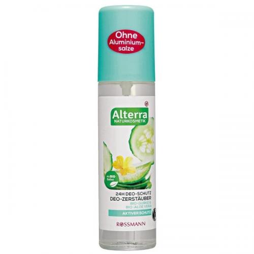 Alterra, Deo-Zerstäuber Bio-Gurke & Bio-Aloe Vera (Dezodorant w sprayu `Bio-ogórek i bio-aloes`)