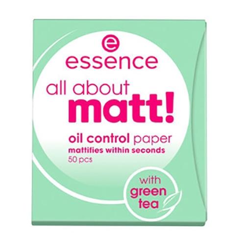 Essence, All About Matt!, Oil Control Paper With Green Tea (Bibułki matujące)