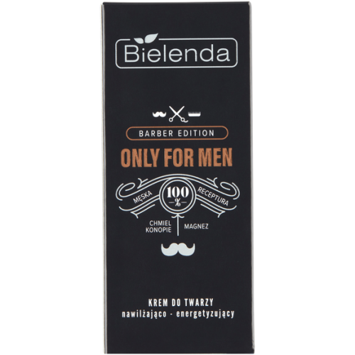 Bielenda, Only For Men, Barber Edition, Krem do twarzy nawilżająco-energetyzujący