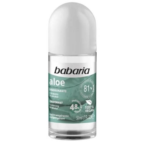 Babaria Natural Cosmetics, Aloe Deodorante 48h (Dezodorant w kulce `Aloes`)