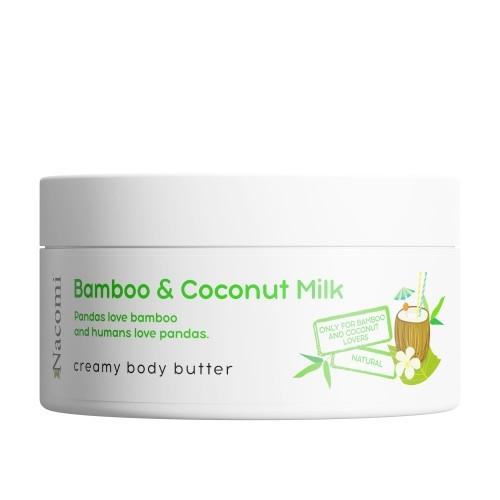 Nacomi, Bamboo & Coconut Milk Creamy Body Butter (Kremowe masło do ciała o zapachu bambusa i mleka kokosowego)