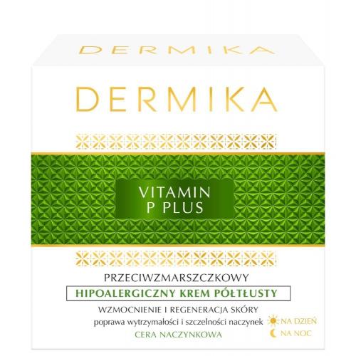 dermika vitamin p plus przeciwzmarszczkowy krem półtłusty do cery