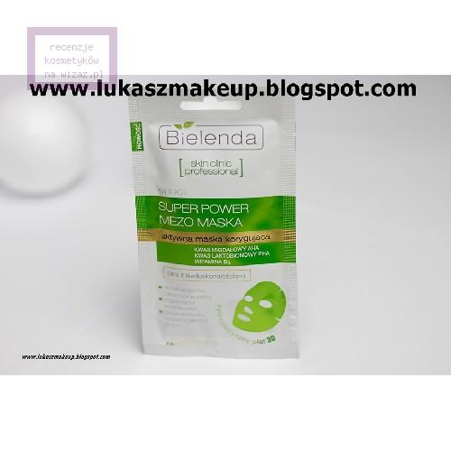 Bielenda Skin Clinic Professional, Super Power Mezo Maska, Aktywna maska korygująca w hydroplastycznym płacie 3D - opinie | zdjęcie do recenzji od lukaszmakeup - 1