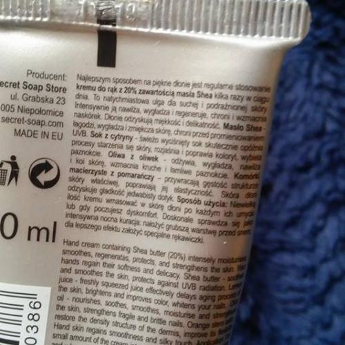Soap & Friends Shea Line, Orange Hand Cream (Krem do rąk `Pomarańcza`) - opinie | zdjęcie do recenzji od MoniaPasi - 2