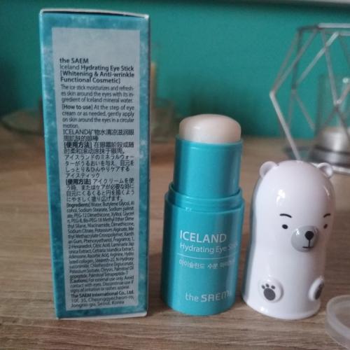 The Saem Iceland, Hydrating Eye Stick (Nawilżający sztyft pod oczy) - opinie | zdjęcie do recenzji od nokosmetykach