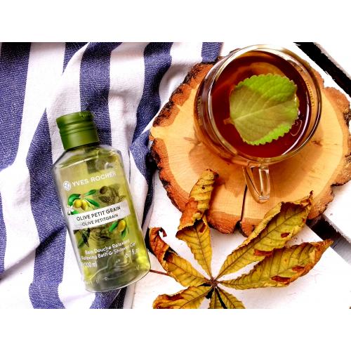 Yves Rocher Les Plaisirs Nature, Bain Douche Relaxant Olive & Petit Grain (Relaksujący żel pod prysznic i do kąpieli `Oliwka i petit grain`) - opinie | zdjęcie do recenzji od gilgotkaaa