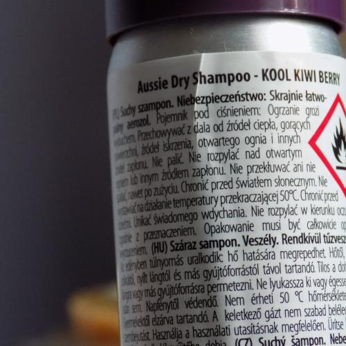 Aussie Wash + Blow in a Can, Kool Kiwi Berry, Dry Shampoo (Suchy szampon do włosów) - opinie | zdjęcie do recenzji od ksanaru - 2