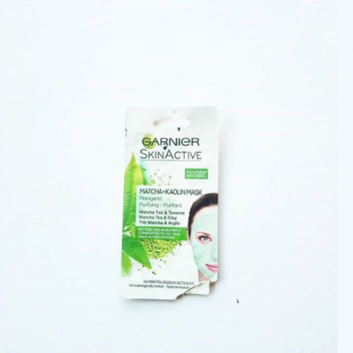 Garnier Skin Active, Purifying, Matcha + Kaolin Mask (Oczyszczająca maseczka z glinką do skóry tłustej i mieszanej) - opinie | zdjęcie do recenzji od Lifestylemiski