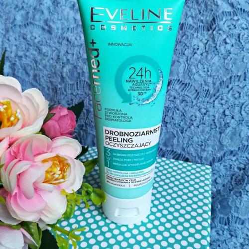 Eveline Cosmetics Facemed +, Drobnoziarnisty peeling oczyszczający 3 w 1 - opinie | zdjęcie do recenzji od dastiinqa - 3