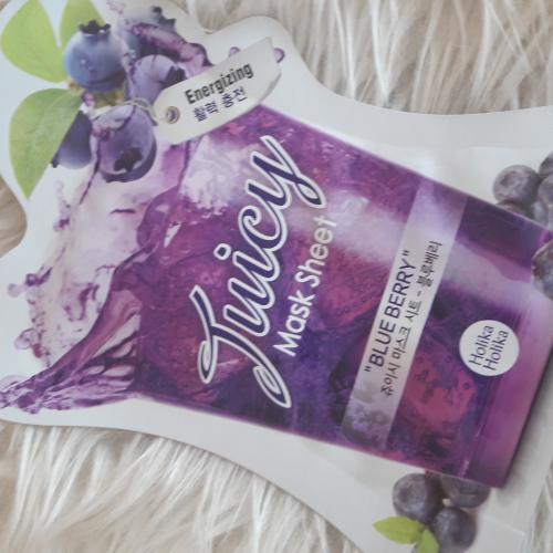 Holika Holika Juicy Mask Sheet `Blueberry` (Maska w płacie energizująca) - opinie | zdjęcie do recenzji od dracella333