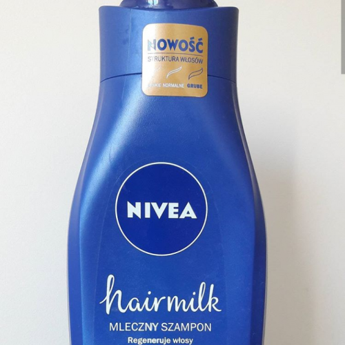 Nivea Hairmilk, Mleczny szampon pielęgnujący do włosów o strukturze grubej - opinie | zdjęcie do recenzji od OlaTestuje
