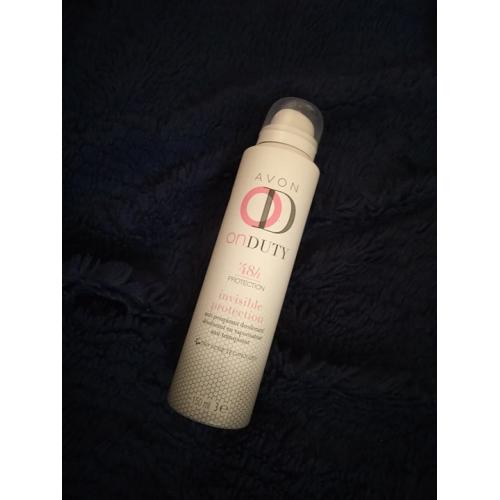 Avon On Duty, Women Invisible Protection, Spray 48 h (Dezodorant antyperspiracyjny w sprayu) - opinie | zdjęcie do recenzji od MoniaPasi