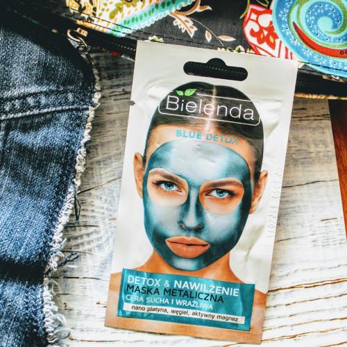 Bielenda Blue Detox, Detox & Nawilżanie, Detoksykująca maska metaliczna do cery suchej i wrażliwej - opinie | zdjęcie do recenzji od vivix9
