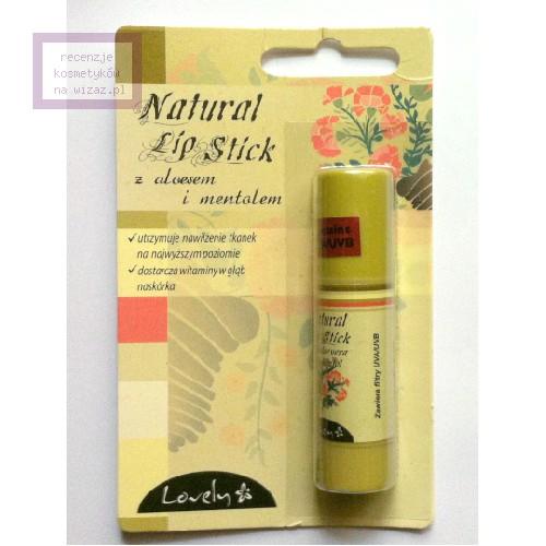 Lovely Natural Lip Stick Aloe & Mentol ((Pomadka w sztyfcie z aloesem i mentolem) - opinie | zdjęcie do recenzji od cytadela