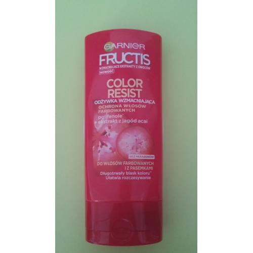 Garnier Fructis, Color Resist, Odżywka wzmacniająca z ekstraktem z jagód Acai (nowa wersja) - opinie | zdjęcie do recenzji od miedzia93