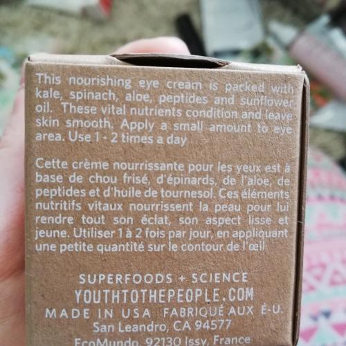 Youth To The People Superfood, Kale + Sunflower Oil Tripeptide 5, Age Prevention Eye Cream (Krem pod oczy) - opinie | zdjęcie do recenzji od wrola1 - 2