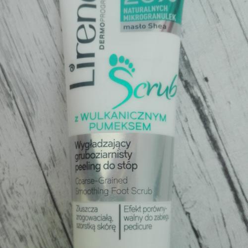 Lirene Dermoprogram Scrub, Wygładzający gruboziarnisty peeling do stóp z wulkanicznym pumeksem - opinie | zdjęcie do recenzji od anja1207