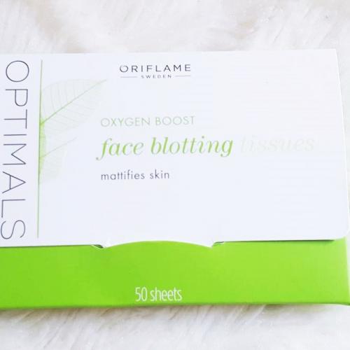 Oriflame Optimals, Oxygen Boost, Face Blotting Tissues (Bibułki matujące do twarzy) - opinie | zdjęcie do recenzji od paulinoowo