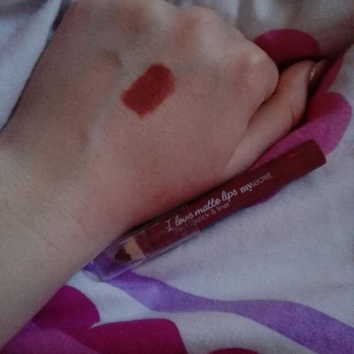 My Secret I Love Matte Lips, 2 in 1 Lipstick Liner (Pomadka i konturówka do ust 2 w 1) - opinie | zdjęcie do recenzji od Freelancerr