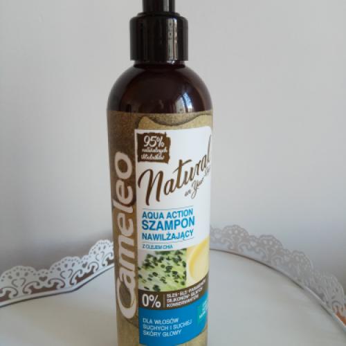 Delia Cameleo, Natural On Your Hair,  Aqua Action, Szampon nawilżający do włosów z olejem Chia - opinie | zdjęcie do recenzji od aagulka84