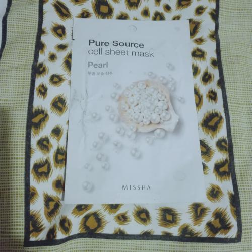 Missha Pure Source, Sheet Mask Pearl (Perłowa maseczka do twarzy) - opinie | zdjęcie do recenzji od rosiecka