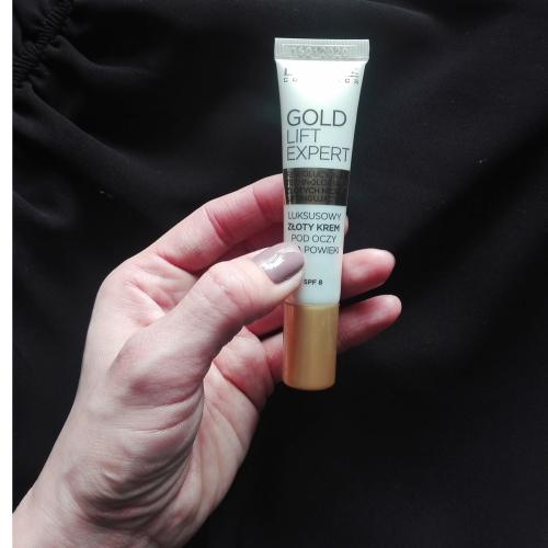 Eveline Cosmetics Gold Lift Expert, Luksusowy złoty krem pod oczy i na powieki - opinie | zdjęcie do recenzji od ev6