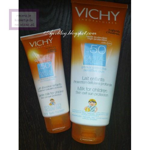 Vichy Capital Soleil, Lait Doucer Enfant SPF 50+ Intolerantes Solaires (Delikatne mleczko ochronne dla dzieci do skóry wrażliwej) - opinie | zdjęcie do recenzji od Ajiv - 2
