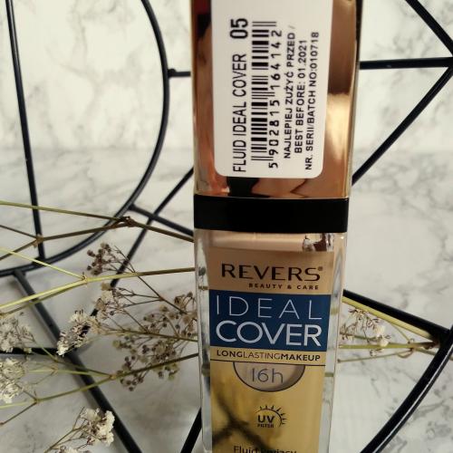 Revers Cosmetics Ideal Cover, Longlasting Makeup 16h (Długotrwały podkład silnie kryjący) - opinie | zdjęcie do recenzji od marrlo_blog - 1