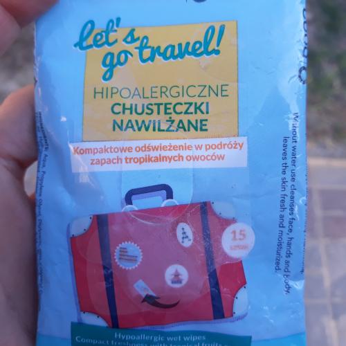 Luba Let's go Travel!, Chusteczki odświeżające na podróż - opinie | zdjęcie do recenzji od martus2803