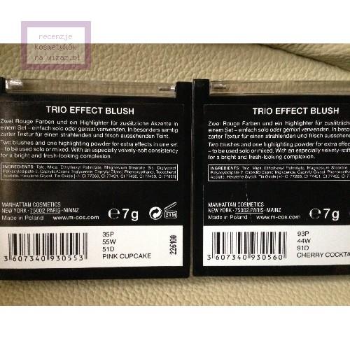Manhattan Trio Effect Blush (Róż i rozświetlacz w jednym) - opinie | zdjęcie do recenzji od Asiuchal - 2