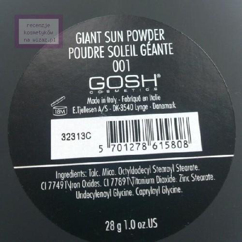 Gosh Golden Glamour, Giant Sun Powder (Duży puder brązujący) - opinie | zdjęcie do recenzji od Emeralda - 3