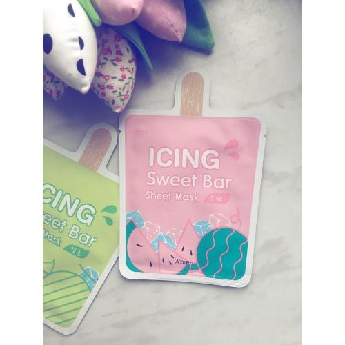 A'pieu Icing Sweet Bar, Sheet Mask `Watermelon` (Nawilżająca maseczka) - opinie | zdjęcie do recenzji od ralpf