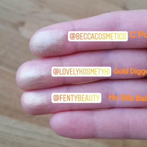 Lovely Gold Digger Highlighter (Złoty rozświetlacz do twarzy) - opinie | zdjęcie do recenzji od weroncia85