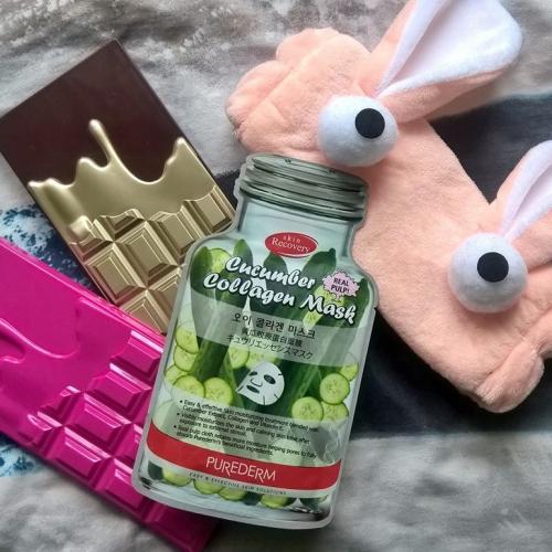 Purederm Cucumber Collagen Mask (Ogórkowo-kolagenowa maseczka na twarz) - opinie | zdjęcie do recenzji od Sherifka89 - 1