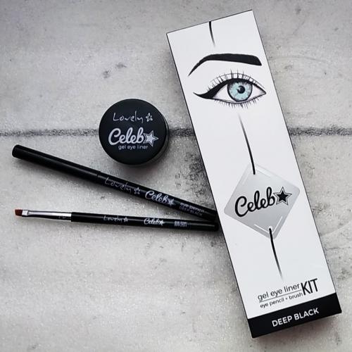 Lovely Celeb Kit,  Gel Eyeliner + Eye Pencil + Brush (Żelowy eyeliner + kredka do oczu + pędzelek) - opinie | zdjęcie do recenzji od Panna_Cocolina