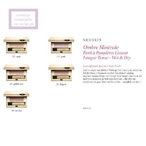 Clarins Ombre Minérale Fard à Paupières [Mono Mineral Eyeshadow] (Pojedyńcze cienie mineralne) - opinie | zdjęcie do recenzji od Ajiv - 2