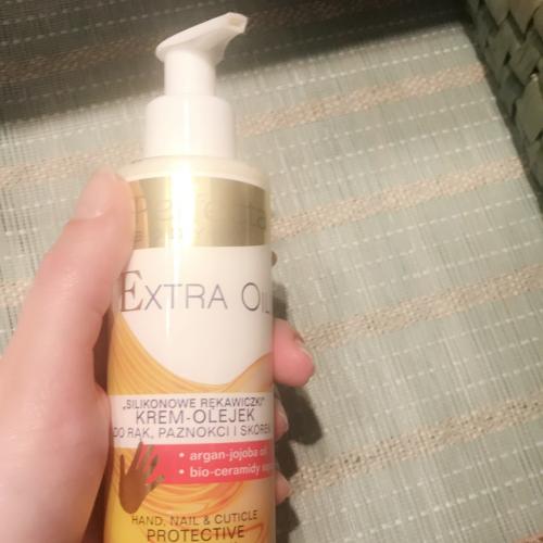 Perfecta Extra Oils, Krem - olejek do rąk, paznokci i skórek 'Silikonowe rękawiczki' (stara wersja) - opinie | zdjęcie do recenzji od rozarozewicz
