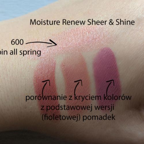 Rimmel Moisture Renew Sheer & Shine Lipstick (Nawilżająca szminka do ust) - opinie | zdjęcie do recenzji od Bu_ka - 2