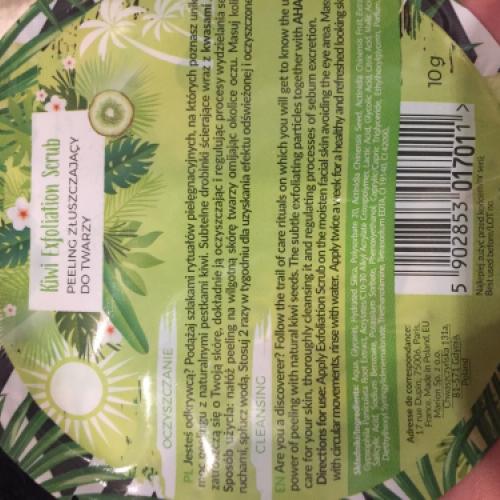 Marion Tropical Island, Kiwi Exfoliation Scrub (Peeling złuszczający do twarzy) - opinie | zdjęcie do recenzji od iwkasc90 - 2