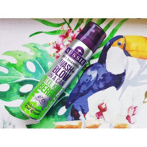 Aussie Wash + Blow in a Can, Kool Kiwi Berry, Dry Shampoo (Suchy szampon do włosów) - opinie | zdjęcie do recenzji od Panna_Cocolina