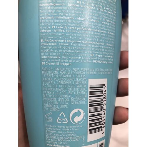 Biotherm Eau Pure, Perfumed Body Milk (Perfumowany balsam do ciała) - opinie | zdjęcie do recenzji od mrude